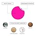 ChromaLabel 1/4 Inch Circle Sticker Labels, High Visibility Colored Dot Stickers with Handy Dispenser, Round Color Coding Labels - 1000 Sticky Dots, Fluorescent Pink Stickers