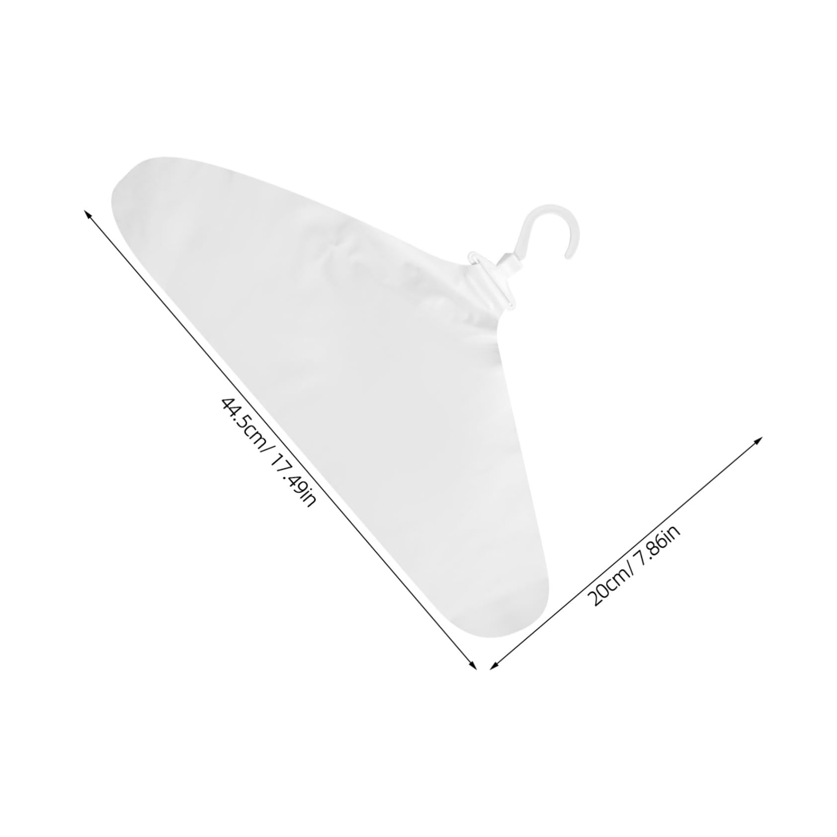 MUCKLILY Inflatable Suit Hangers for Travel 3pcs Portable Plastic Hangers Anti-Wrinkle Edges for Drying Garments