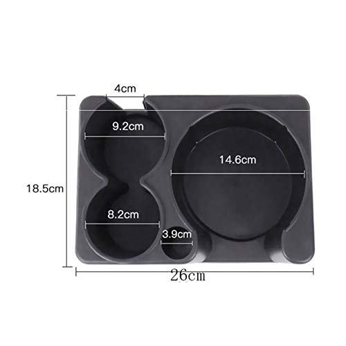 Porte-gobelet de Voiture Noir, Porte-gobelet de Voiture Portable Noir en Plastique, Porte-gobelet d'eau créatif