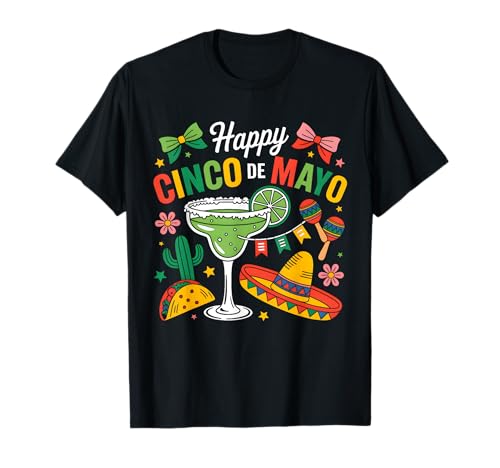 Happy Cinco de Mayo Fiesta Mexican Party Men Women Kids T-Shirt
