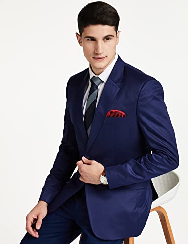 Image of FAVOROSKI Designer Men's Slim Fit Notched Lapel Single Breasted Solid Blazer
