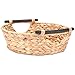 Decorasian Korb zur Aufbewahrung, geflochten aus Wasserhyazinthe mit Griffen - Präsentkorb BZW. Geschenkkorb leer – Ideale Geschenkkörbe von groß bis klein – 32cm zur günstig Kaufen-Decorasian Korb zur Aufbewahrung, geflochten aus Wasserhyazinthe mit Griffen - Präsentkorb BZW. Geschenkkorb leer – Ideale Geschenkkörbe von groß bis klein – 32cm
