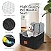 GL GLENSLAVE Dog Car Seat for Small/Medium Dogs Under 35lbs,Memory Foam Dog Booster Seats,Detachable and Washable Traval Pet Car Seat, Dogs Bed with 2 Safety Belts(Balck/Grey)