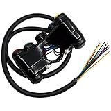 BONFUN Lichtschalter am Lenker Universal 22MM Lenkerschalter 5 Tasten Array Motorradschalter Rennräder