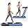 Goplus 2 in 1 Folding Treadmill, 2.25HP Superfit Under Desk Electric Treadmill, Installation-Free with Remote Control, APP Co