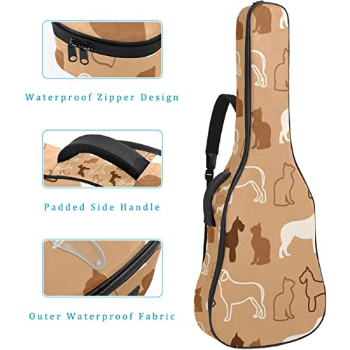 Hondank Housse de transport étanche pour guitare avec bandoulière réglable Motif animaux mignons, Multicolore 03., 42… - Les Beatles, Paul McCartney, John Lennon, RIngo Starr, George Harrison Hondank Housse de transport étanche pour guitare avec bandoulière réglable Motif animaux mignons, Multicolore 03., 42… – Image 5