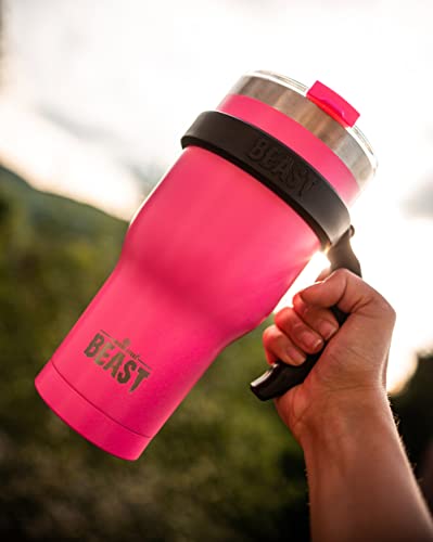 Beast 40 Oz Tumbler Stainless Steel Vacuum Insulated Coffee Ice Cup Double Wall Travel Flask (Cupcake Pink) #TOP4