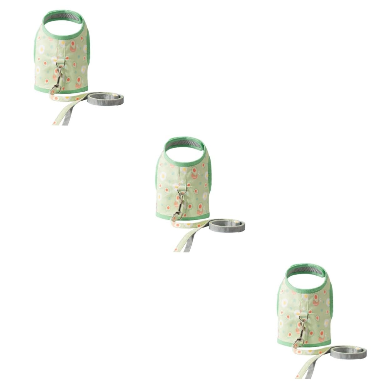 Yardwe 3sets Per Con Guinzaglio Vestibilità e Traspirante Per e Allenamenti e Gattini Avocado