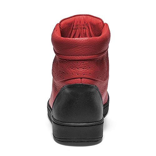 Image of TRAVEL FOX Unisex Classic 900 Nappa Leather Round Toe Lace-Up High-Top Sneakers