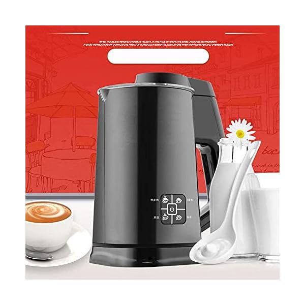 LSDRALOBPOI Vaporizador de Leche Batidora de Leche Calentador de Leche Vaporizador automÃ¡tico de Leche para Hacer Espuma frÃ­a y Caliente 4 en 1 para cafÃ© con Leche, Chocolate Caliente y Capuchino 1 - Imagen 3
