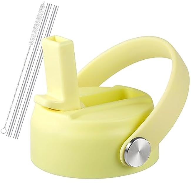 Straw Lid for Hydro Flask Wide Mouth 32 40 oz, Lids with Flexible Handle compatible with HydroFlask, Replacement Sports Flex Cap Wide Mouth Top