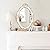 Eaoundm 14.5 x 10 inchs Oval Antique Decorative Wall Mirror Vintage Hanging Mirror (White)