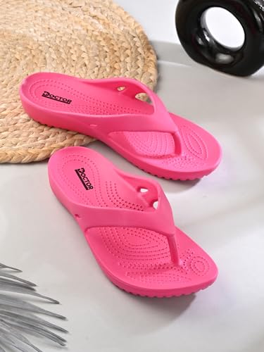 Image of DOCTOR HEALTH SUPER SOFT Women Ultra Soft Cushion Footbed Slipper | Comfortable Light Weight Waterproof Slippers |Adult Flip Flops Mild Acupressure | All Day Wear