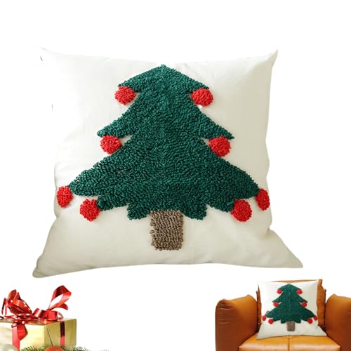 Generisch 46x46 cm Weihnachtskissenbezüge - Weihnachtsbaum Bezug |...