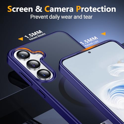 Image of SPIDERCASE Magnetic for Samsung Galaxy S25 Plus Case, [3 Stand Ways][ Military Grade Drop Protection] with Invisible Stand Shockproof Slim Case for Samsung Galaxy S25 Plus 6.7 inch, Purple