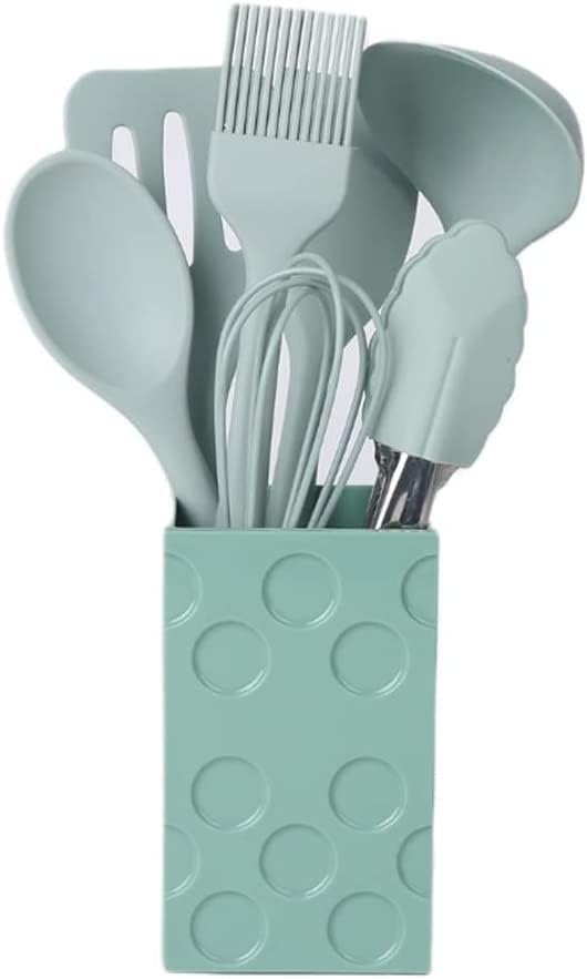 Juego de utensilios de cocina, utensilios de cocina de silicona, utensilios de cocina antiadherentes, juego completo de espátulas para hornear,