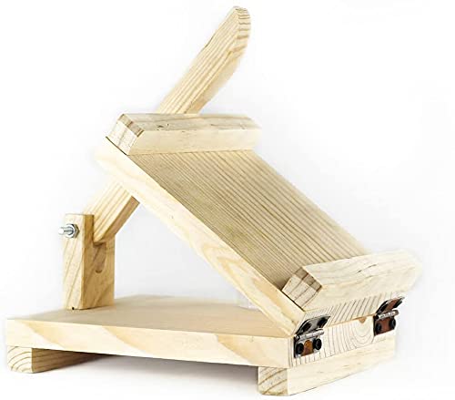 Echte Tortilla-Presse, hergestellt in Mexiko, 20,3 cm, Holz-Tortillapresse, robuste Taco-Presser, hergestellt in Mexiko, Maismehl, Tortilla-Presse, für hausgemachte mexikanische Lebensmittel (klein) Cover