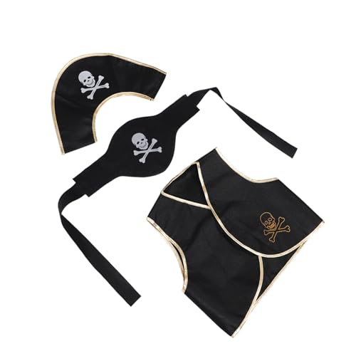 Didiseaon 1 Set Men Pirate Hat with Costume Accessories Comfortable for Unique Stylish Design for Halloween Themed Parties Versatile Use for Events Decorations Eye Catching Costume Gear