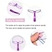 Amariver Eyebrow Stencils, Eyebrow Template, Eyebrow Shaping Kit,8 Styles Reusable Eyebrow Stencil with Handle and Strap, Washable