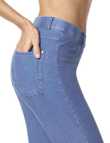 HUE Essential Denim Capri Leggings with Pockets — view 3