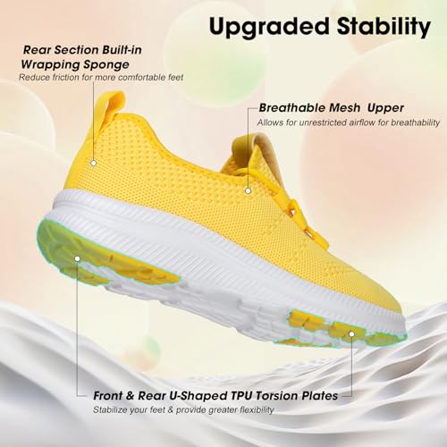 Image of ZOVE Wide Toe Box Shoes Women Extra Wide Width Sneakers Ultra Light Road Running Shoes Non-Slip Tennis Sneakers Breathable Walking Athletic