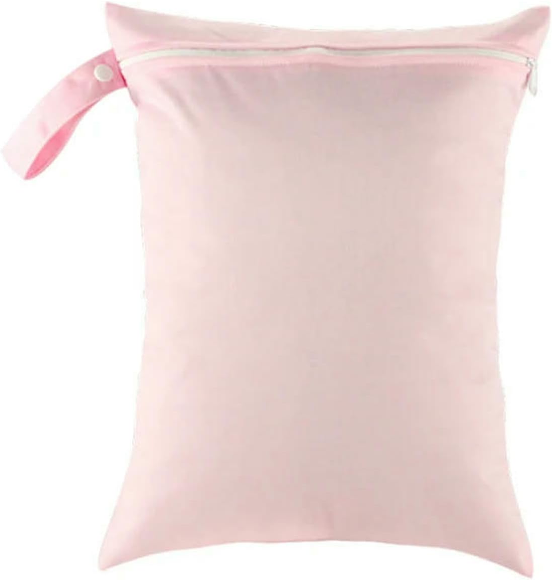 2 Pcs Solid Color Waterproof Wet Bag For Swimsuits Wet Clothes Outdoor Travel Beach-Pink