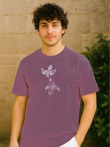 Image of Nobero Men's Regular Graphic Printed T-Shirt for Men | Soft Cotton | Classic Fit | Printed Casual Tshirt for Men