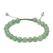 AD Beads Natural 8mm Gemstone Bracelets Healing Power Crystal Macrame Adjustable 7-9 Inch (Green Aventurine)