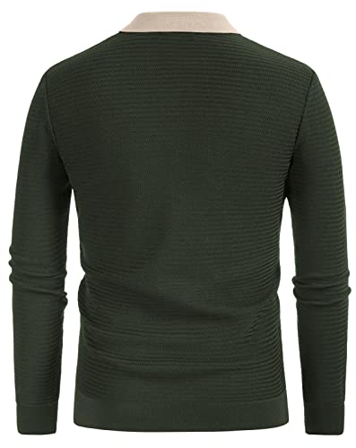 PJ PAUL JONES Men‘s Button Down Polo Shirts Striped Knitted Cardigan Sweaters3