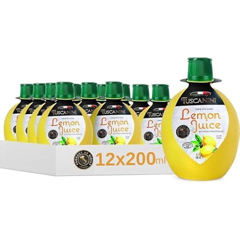 Tuscanini 100% Sicilian Lemon Juice, 200ml Cover