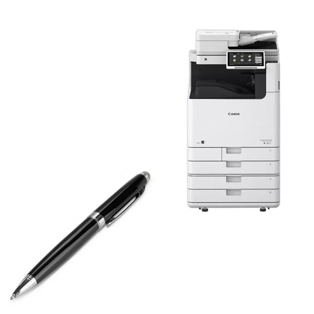 BoxWave Stylus Pen Compatible with Canon imageRUNNER Advance DX 6860i - EverTouch Meritus Capacitive Styra, Capacitive Stylus with Rollerball Pen - Jet Black
