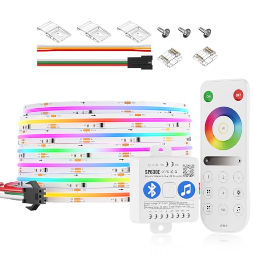 Tira LED RGB IP66 con Control Bluetooth 16.4FT 864LED/m miniatura 1