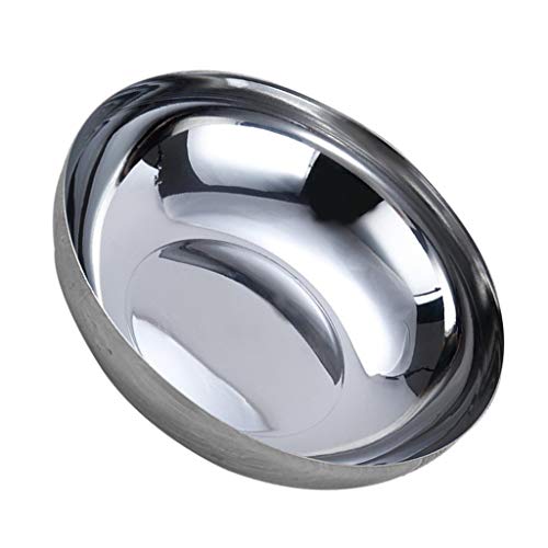 Homozy – Tigela redonda de aço inoxidável para sopa de cereal, tigela para salada de frutas, macarrã