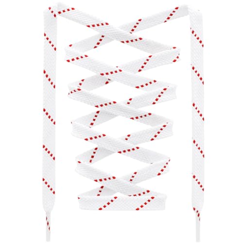 Image of Flat Shoelaces Multicolor Twill Point Thick Shoe Lace Shoestring 2 Pair