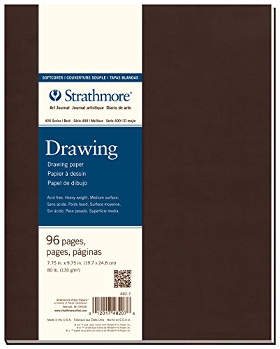 Image of Strathmore 400 Series Softcover Drawing Journal, 80 lb. Paper, 7.75 X 9.75 inches, Cream, 96 Pages (482-7)