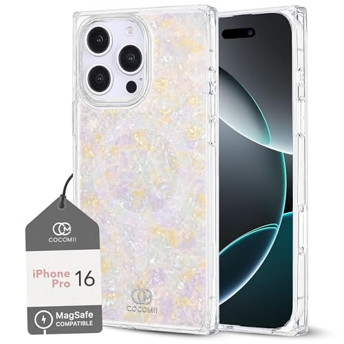 Image of COCOMII Rectangle for iPhone 16 Pro Case, Aurora Opal