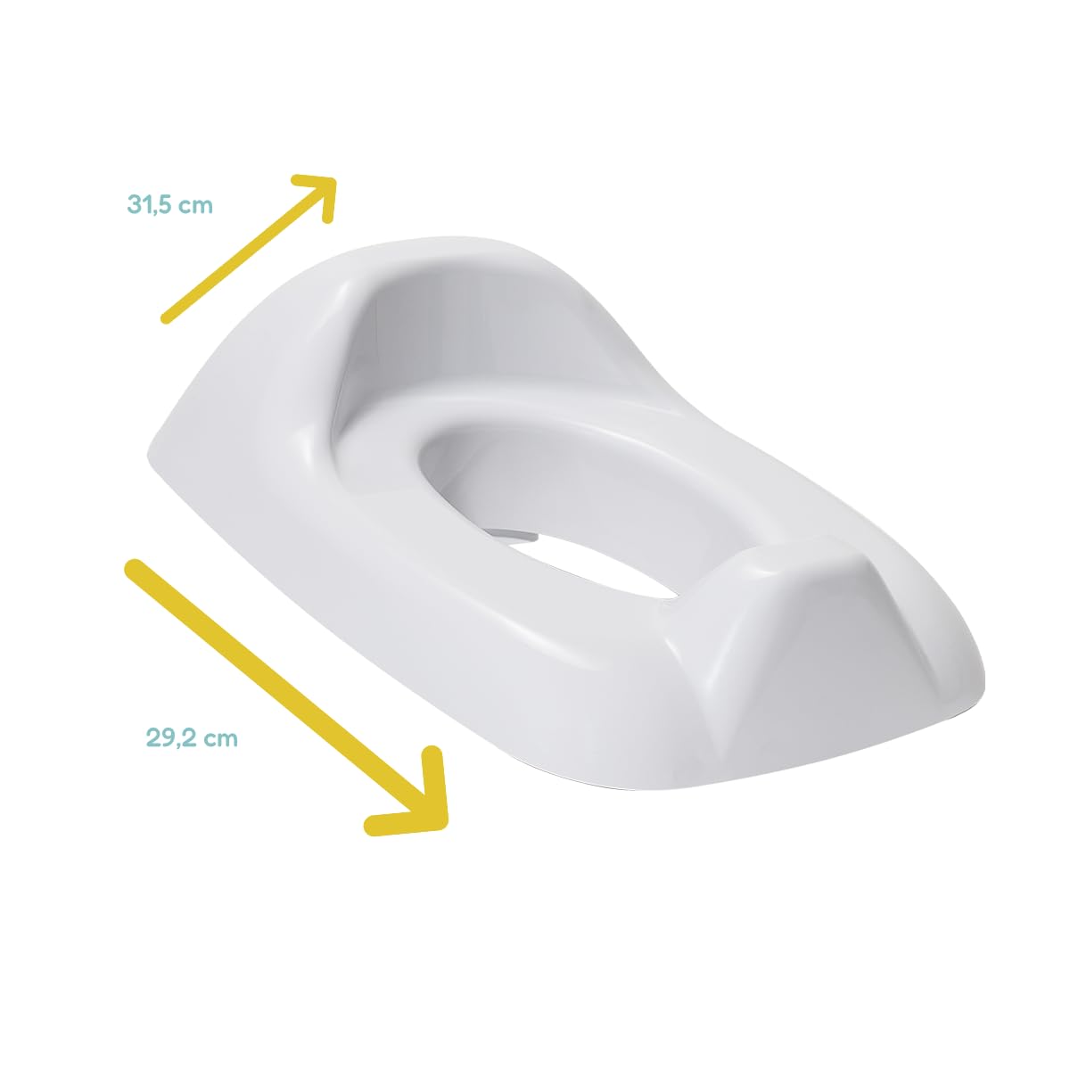 Set WC per bambini - Vasetto per bambini + Riduttore WC per bambini + Pedana - Resistente agli schizzi confortevole antiscivolo - Imparare la pulizia (bianco)