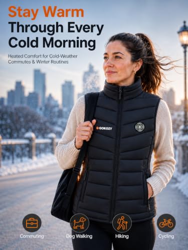 Image of Gokozy Heated Vest for Women with 16000mAh Battery Pack Included
