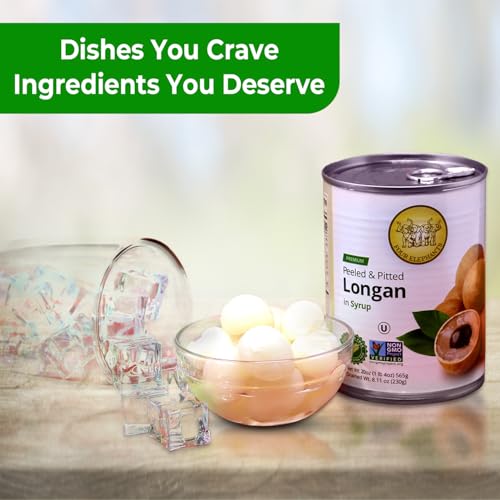 image for Premium Longan in Syrup (3) - 20 oz | Natural Ingredient | Use For Moc