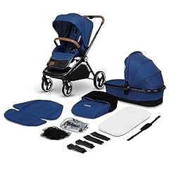 LIONELO Mika Passeggino 2in1 Duo Passeggino da 0 fino a 48 mesi con Seduta secchiello + Navicella per neonato e bambini a 22 kg Regolabile, pieghevole e leggero, Ruote grandi, Cappotina XXL Accesori