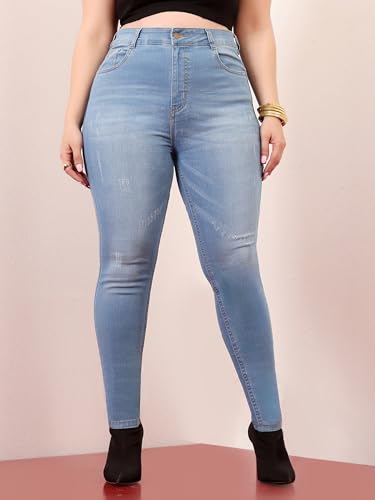 Image of Miss Chase A+ Women's Bootcut High Rise Regular Length Stretchable Denim Jeans