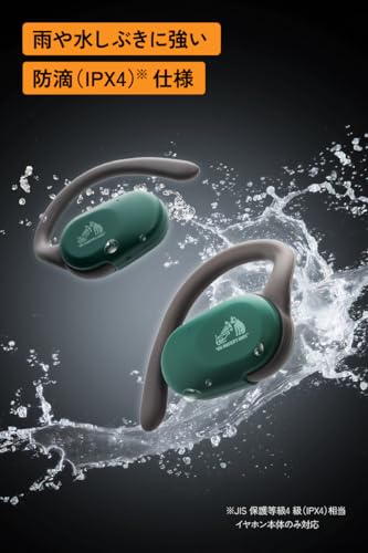 undefined 【Amazon.co.jp 限定】JVCケンウッド Victor HA-NP39T-B ワイヤレスイヤホン Bluetooth 5.4 オープンイヤー 耳をふさがない イヤーフック スポーツ マイク付 本体質量7.9g(片耳) 最大26時間再生 防滴仕様 ブラック の商品画像 8