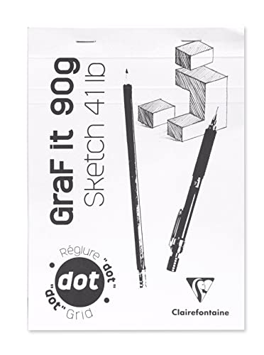 Clairefontaine 96694C Graf’It Stapled Pad – 80 Sheets Drawing Sketch ...