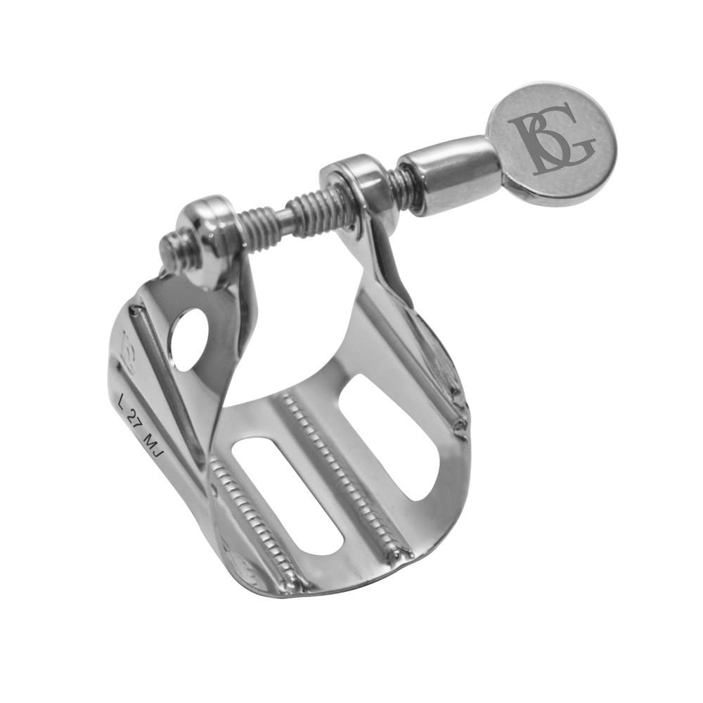 BG L27MJ リガチャー　SILVER PLATED アルト・テナー用 Amazon.co.jp: BG (ビージー) メタルJAZZ リガチャー アルトテナー