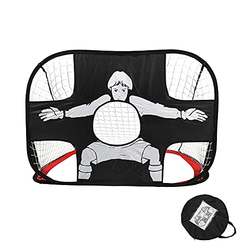 Fußballtor Kinder 2 in 1, Fussballtor Trainer mit Torwand, Pop-up...