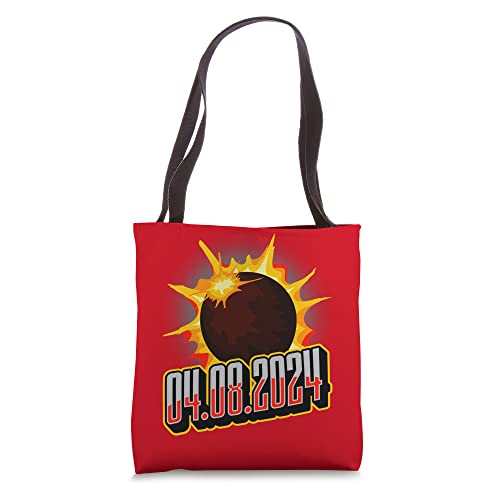 US Total Partial Eclipse 2024 USA Astronomer 04.08.2024 Tote Bag