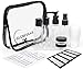 GLOBEGEAR TSA Approved Travel Bottles Leak Proof & Travel Size Containers for Toiletries Travel Kit with TSA Liquids Travel Bag (model GG1)