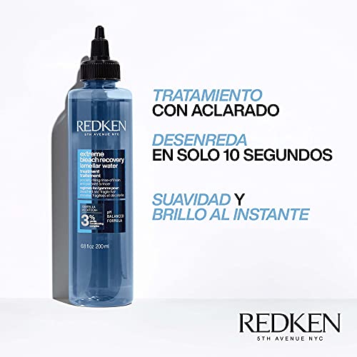Redken Hair Treatment, Extreme Bleach Recovery Lamellar Water Treatment, For Bleached and Fragile Hair, Rinse Out Treatment Instantly Nourishes Hair, 200 ML - Image 3