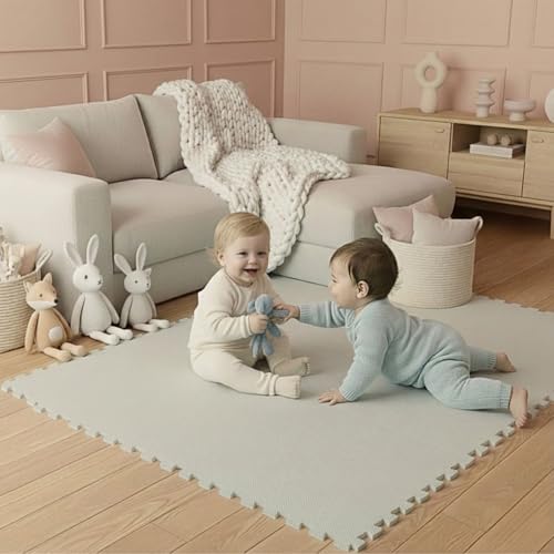 Alfombra bebé antideslizante con suelo protector de goma espuma para habitación infantil 2