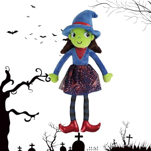 Renchey Muñeca Bruja | Peluche Infantil De Bruja para Halloween - Muñecas Brujas Decorativas Adorables para Dormitorio Sofá Sala Oficina Fiesta Niñas